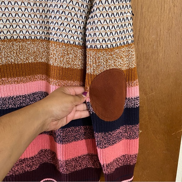 XL Petite Talbots striped multicolor sweater - Picture 5 of 10